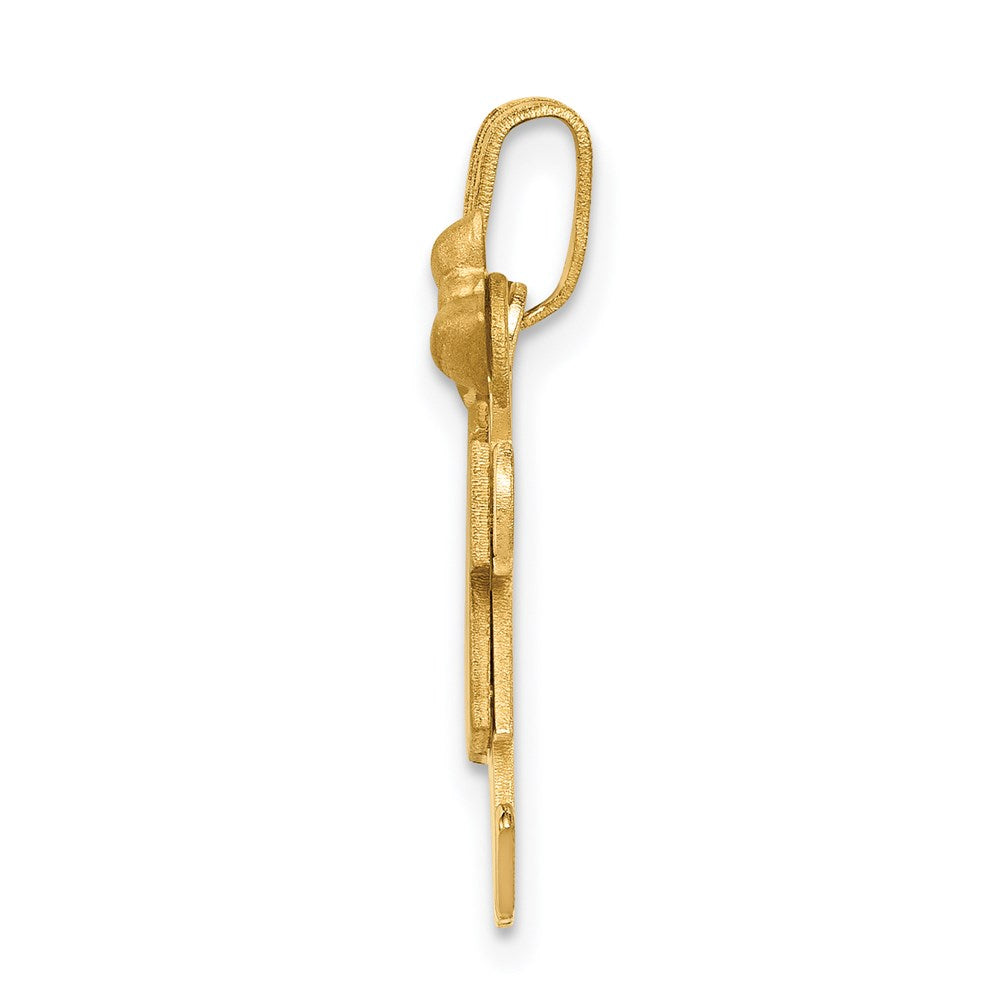 Charlie & Co Jewelry | 14k Solid Boy Facing Right And Girl Facing Left Engravable Charm - Model XK283