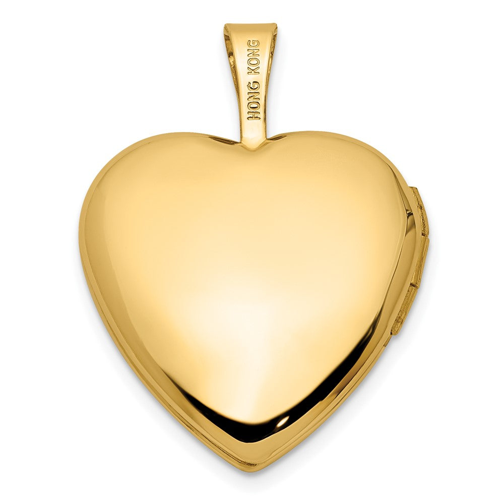14k Gold Paw Print Heart Locket Necklace - Charlie & Co. Jewelry