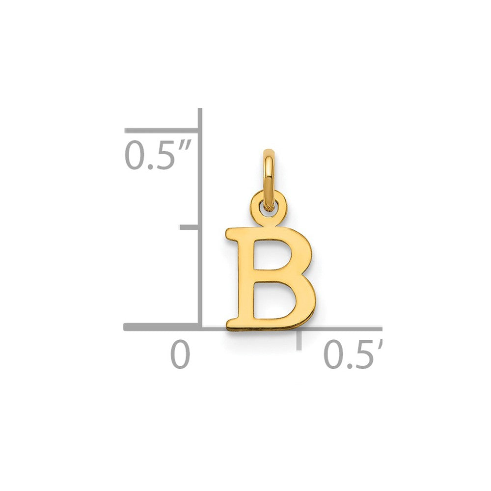 Charlie & Co Jewelry | 14ky Cutout Letter B Initial Pendant - Model XNA1160Y/B