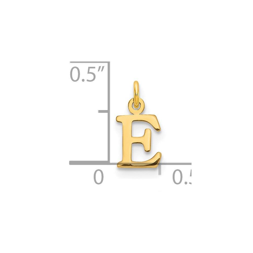 Charlie & Co Jewelry | 14ky Cutout Letter E Initial Pendant - Model XNA1160Y/E