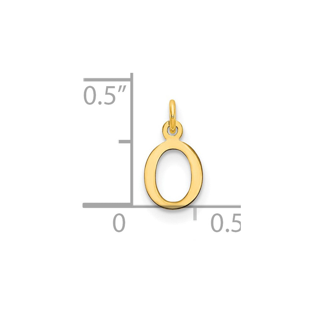 Charlie & Co Jewelry | 14ky Cutout Letter O Initial Pendant - Model XNA1160Y/O