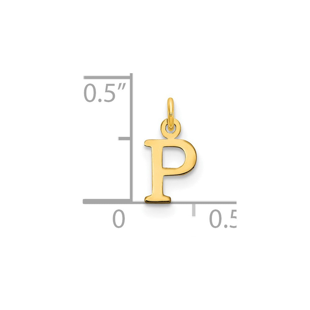 Charlie & Co Jewelry | 14ky Cutout Letter P Initial Pendant - Model XNA1160Y/P