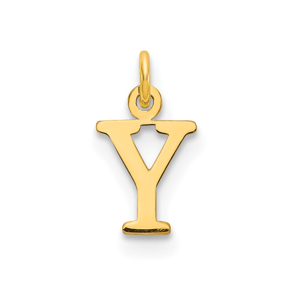 Charlie & Co Jewelry | 14ky Cutout Letter Y Initial Pendant - Model XNA1160Y/Y