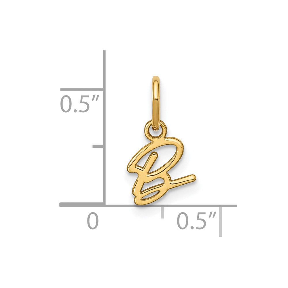 Charlie & Co Jewelry | 14ky Upper Case Letter B Initial Charm - Model XNA1305Y/B