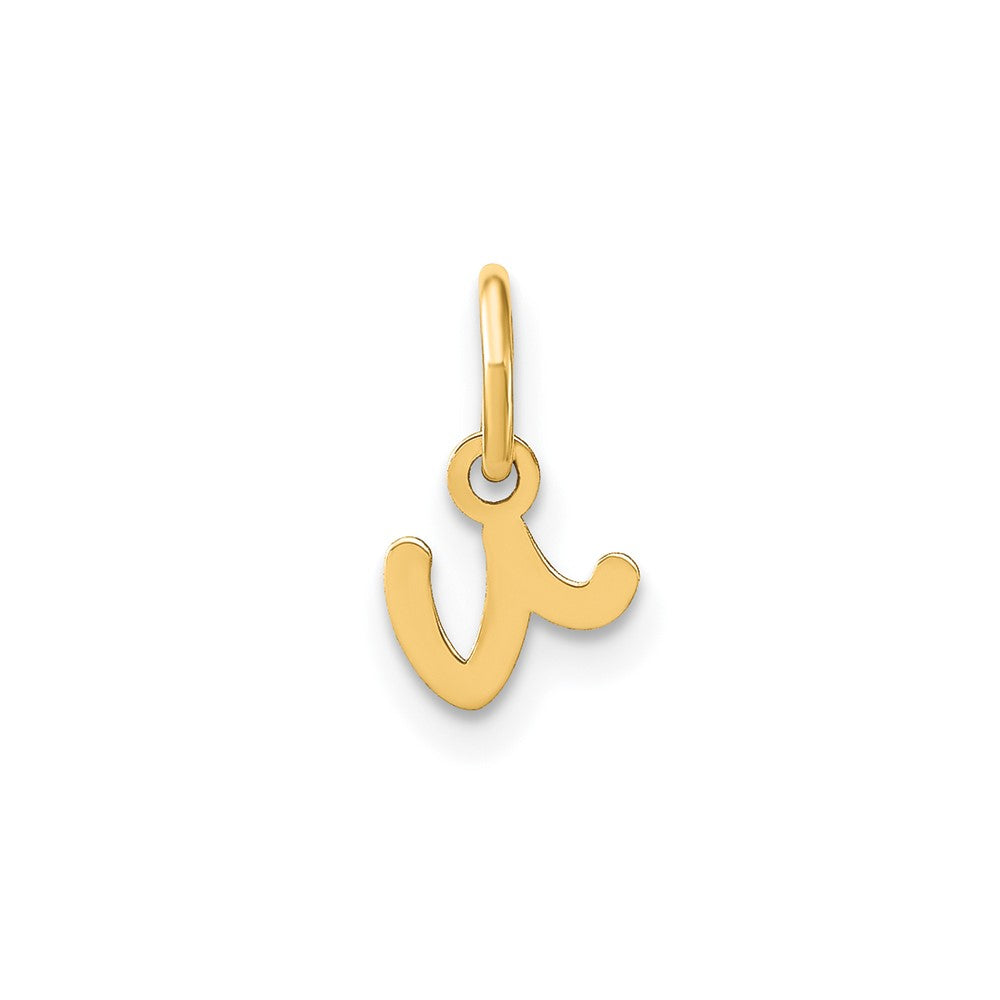 Charlie & Co Jewelry | 14ky Lower Case Letter V Initial Charm - Model XNA1307Y/V