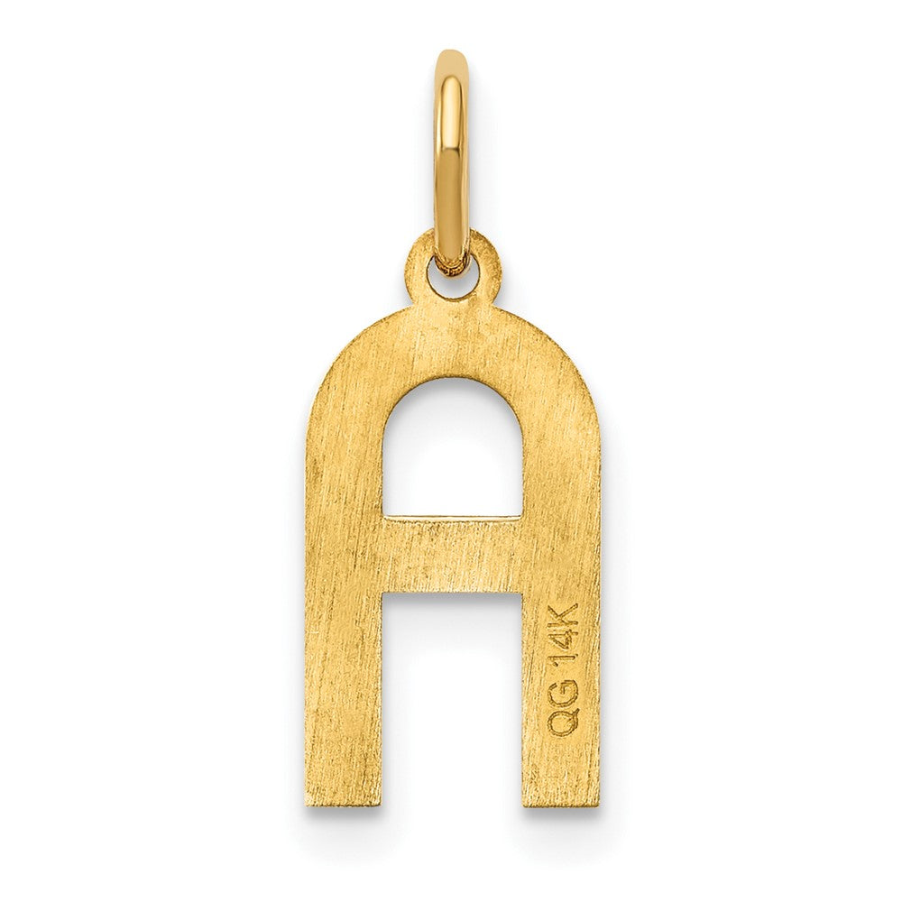 14K Gold Letter "A" Initial Pendant - Charlie & Co. Jewelry