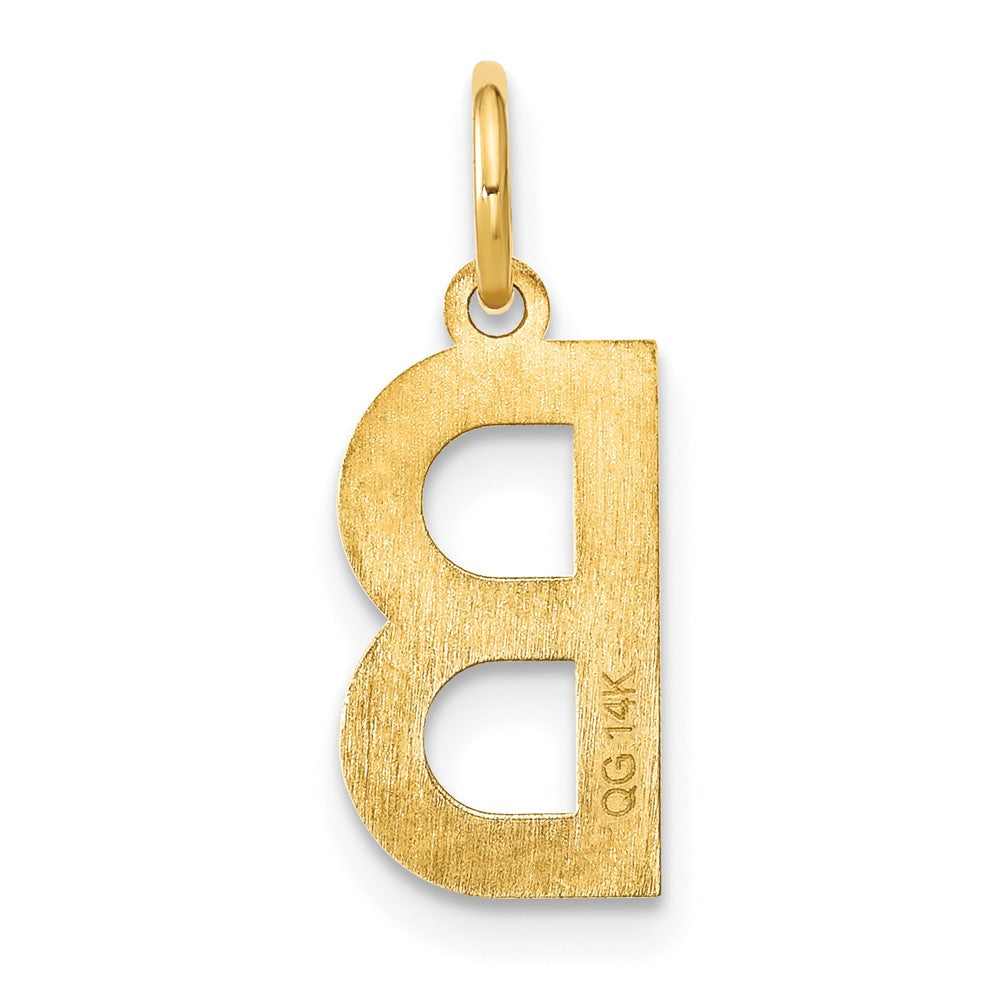 14K Gold Letter "B" Initial Pendant - Charlie & Co. Jewelry