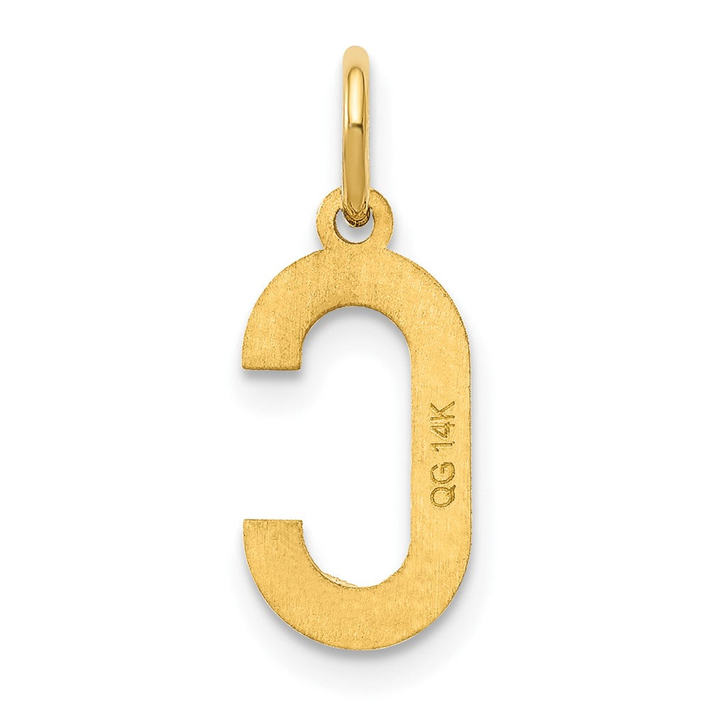 14K Gold Letter "C" Initial Pendant - Charlie & Co. Jewelry