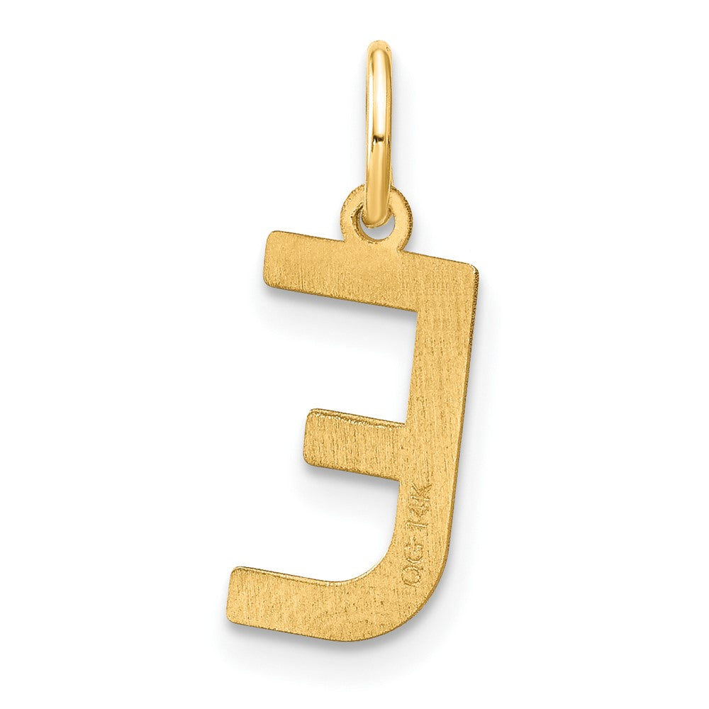 14K Gold Letter "E" Initial Pendant - Charlie & Co. Jewelry