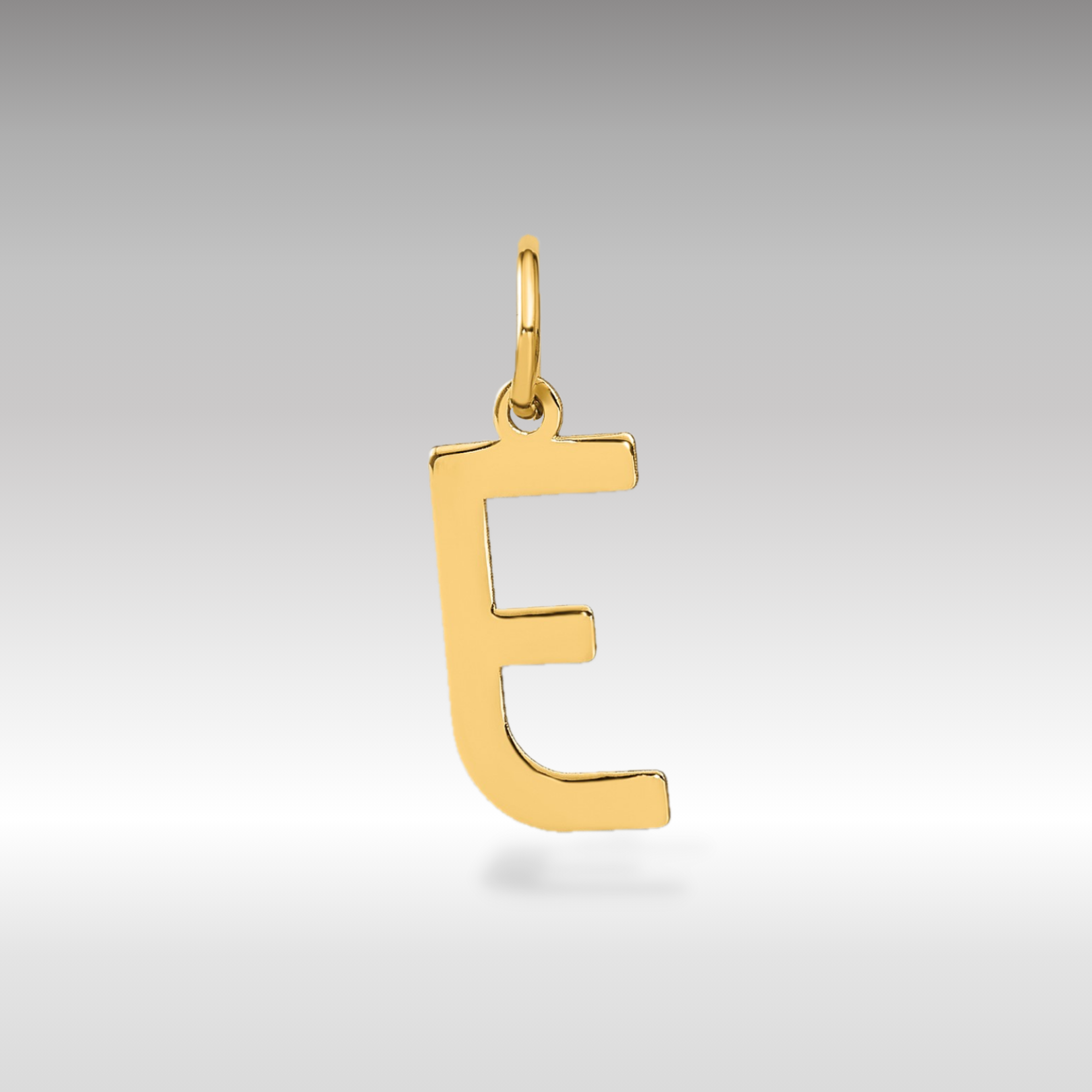 14K Gold Letter "E" Initial Pendant - Charlie & Co. Jewelry