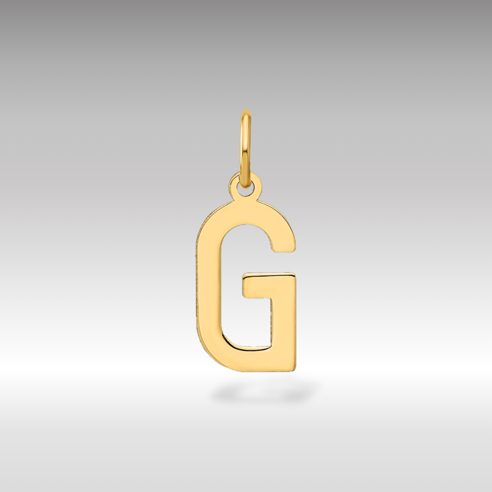 14K Gold Letter "G" Initial Pendant - Charlie & Co. Jewelry