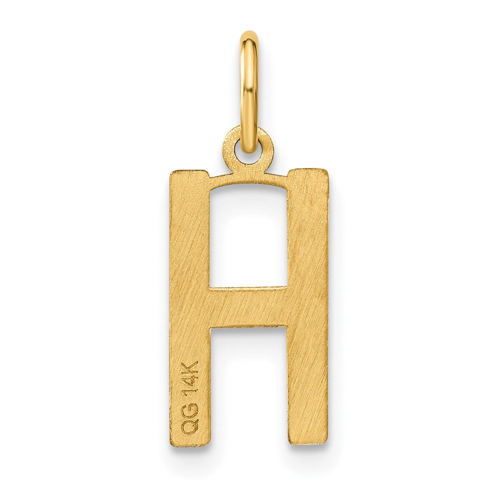 14K Gold Letter "H" Initial Pendant - Charlie & Co. Jewelry