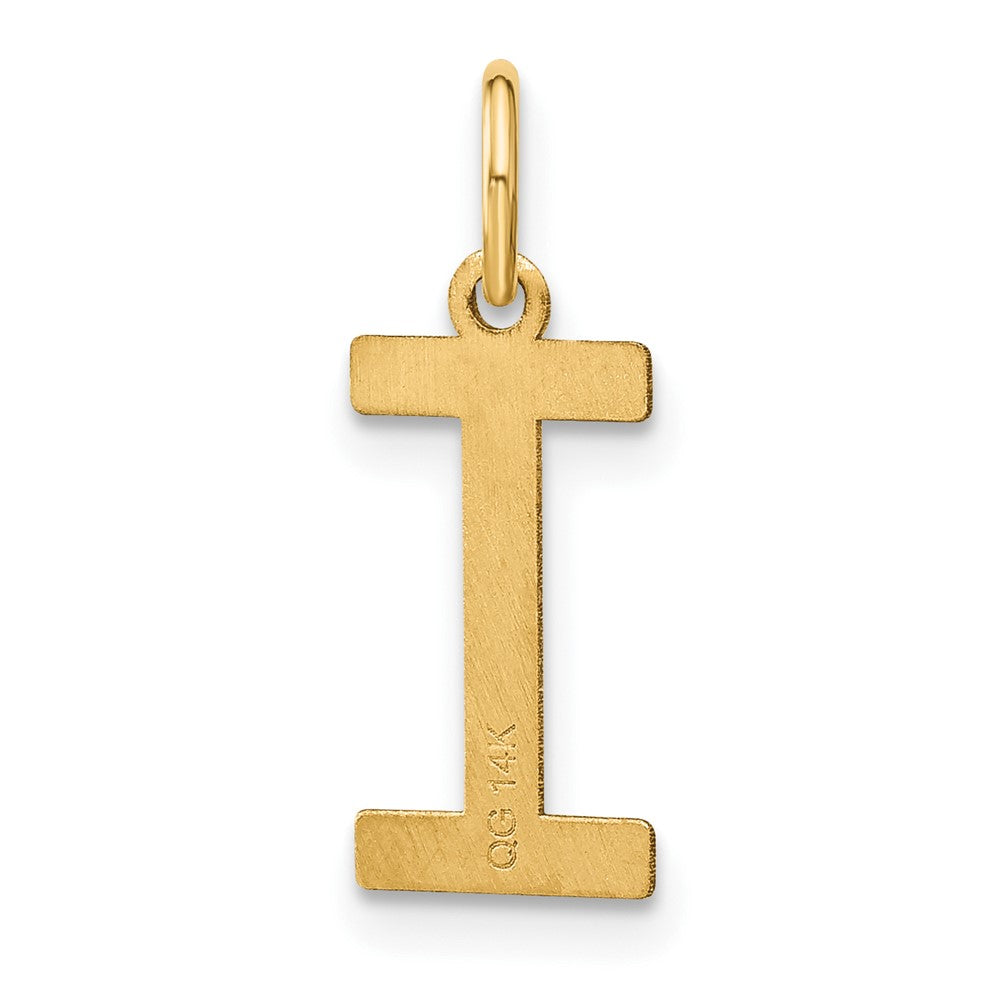 14K Gold Letter "I" Initial Pendant - Charlie & Co. Jewelry