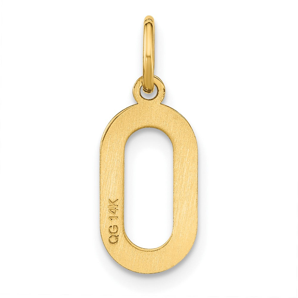 14K Gold Letter "O" Initial Pendant - Charlie & Co. Jewelry