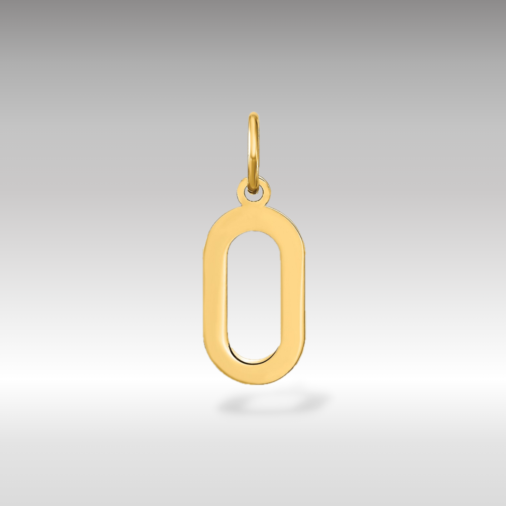 14K Gold Letter "O" Initial Pendant - Charlie & Co. Jewelry