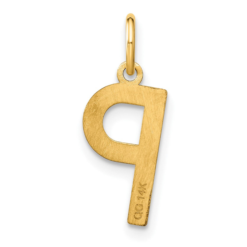 14K Gold Letter "P" Initial Pendant - Charlie & Co. Jewelry