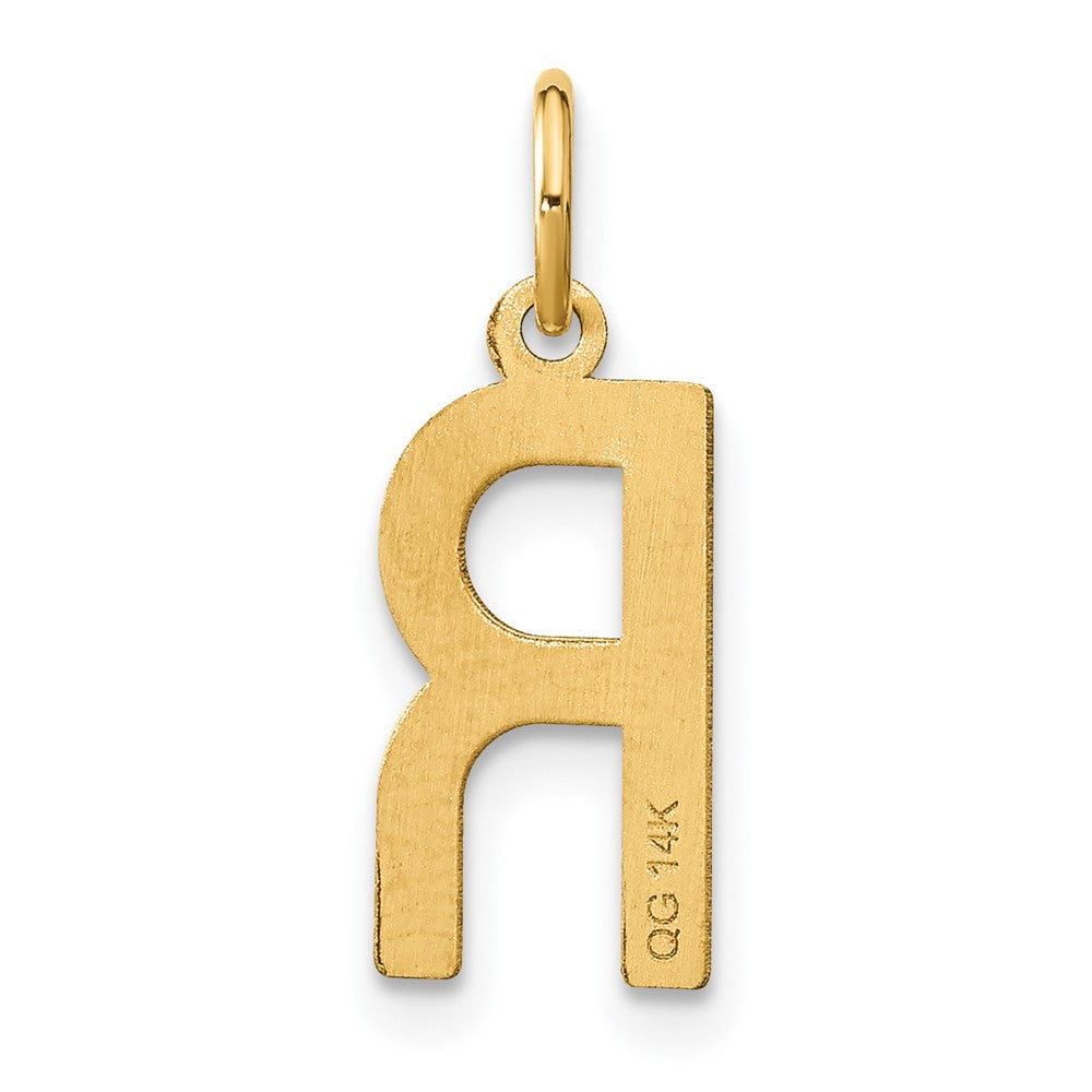 14K Gold Letter "R" Initial Pendant - Charlie & Co. Jewelry