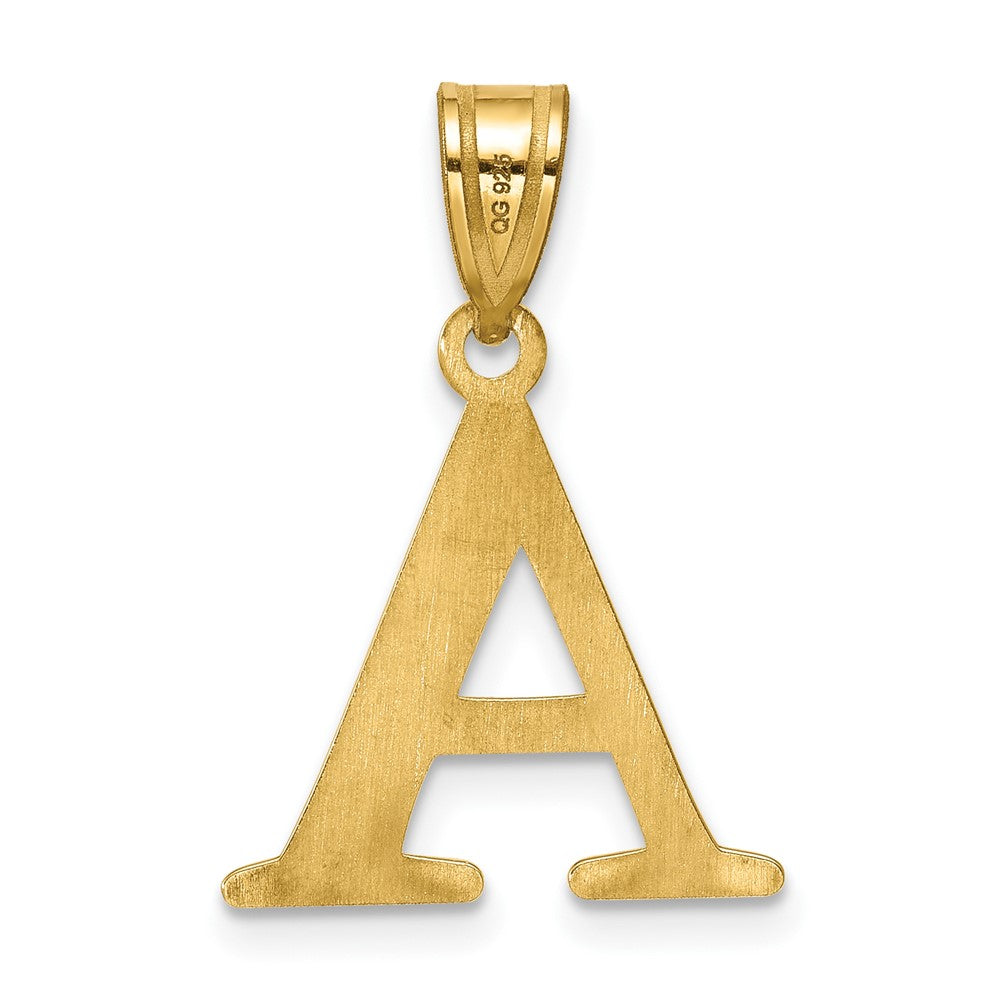Charlie & Co Jewelry | 14k Yellow Gold Line Epoxy Initial Pendant - Model XNA1471Y