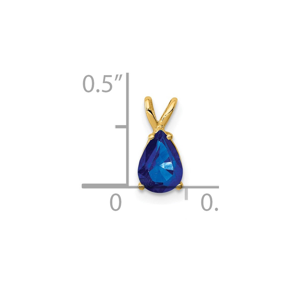 Charlie & Co Jewelry | 14k Sapphire Pendant - Model XP1010S