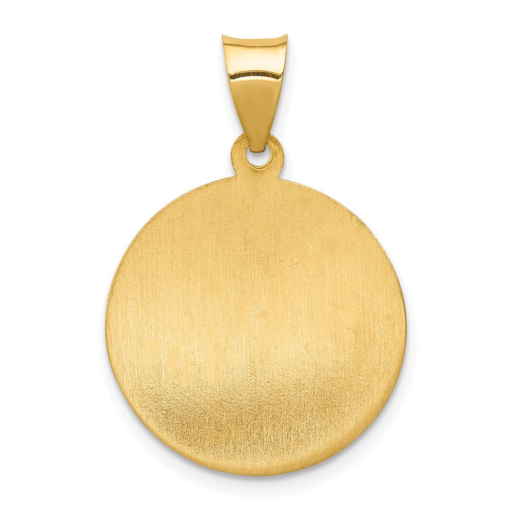 Charlie & Co Jewelry | 14k Polished And Satin St. Anne Medal Hollow Pendant - Model XR1286