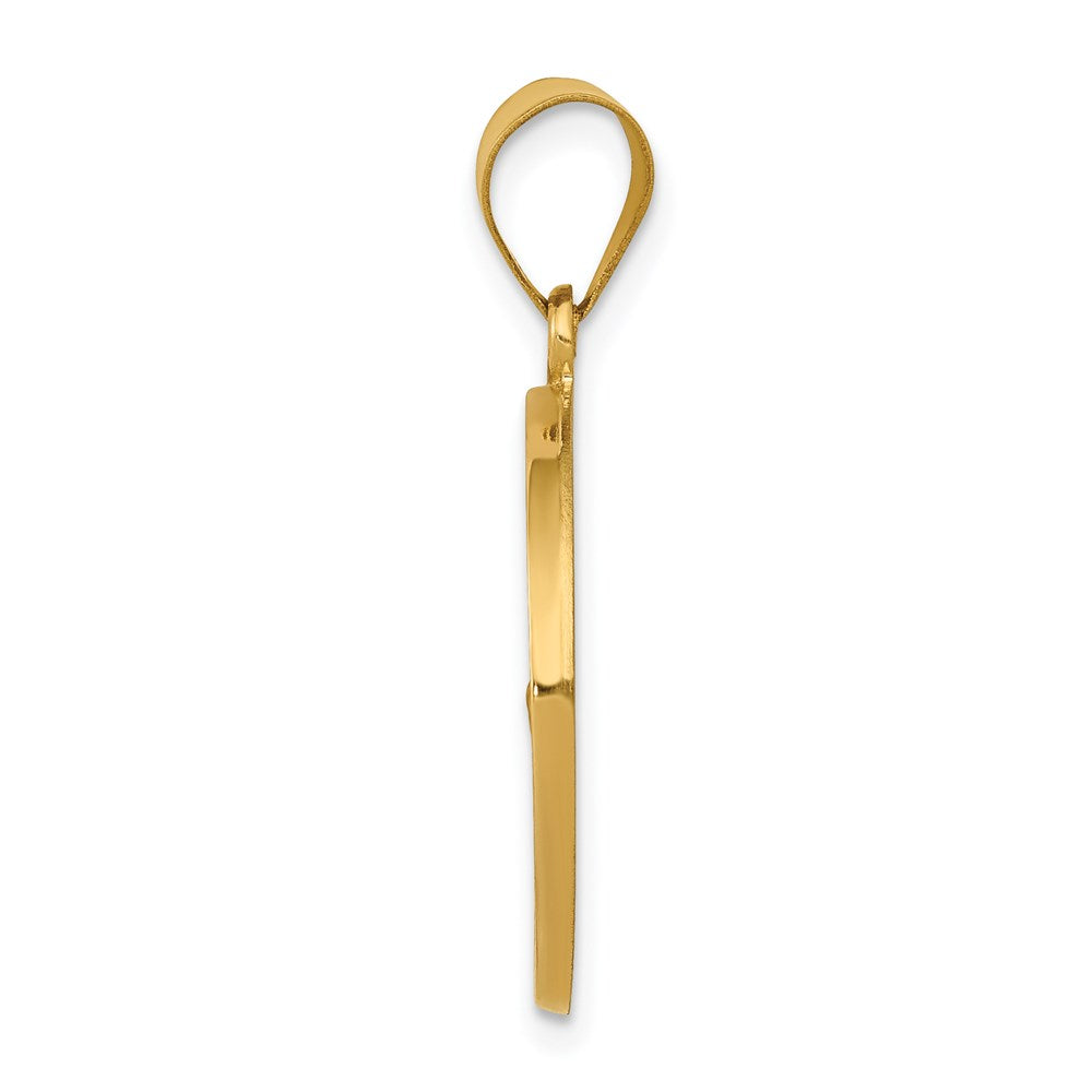 Charlie & Co Jewelry | 14k Polished And Satin St Francis Medal Hollow Pendant - Model XR1322