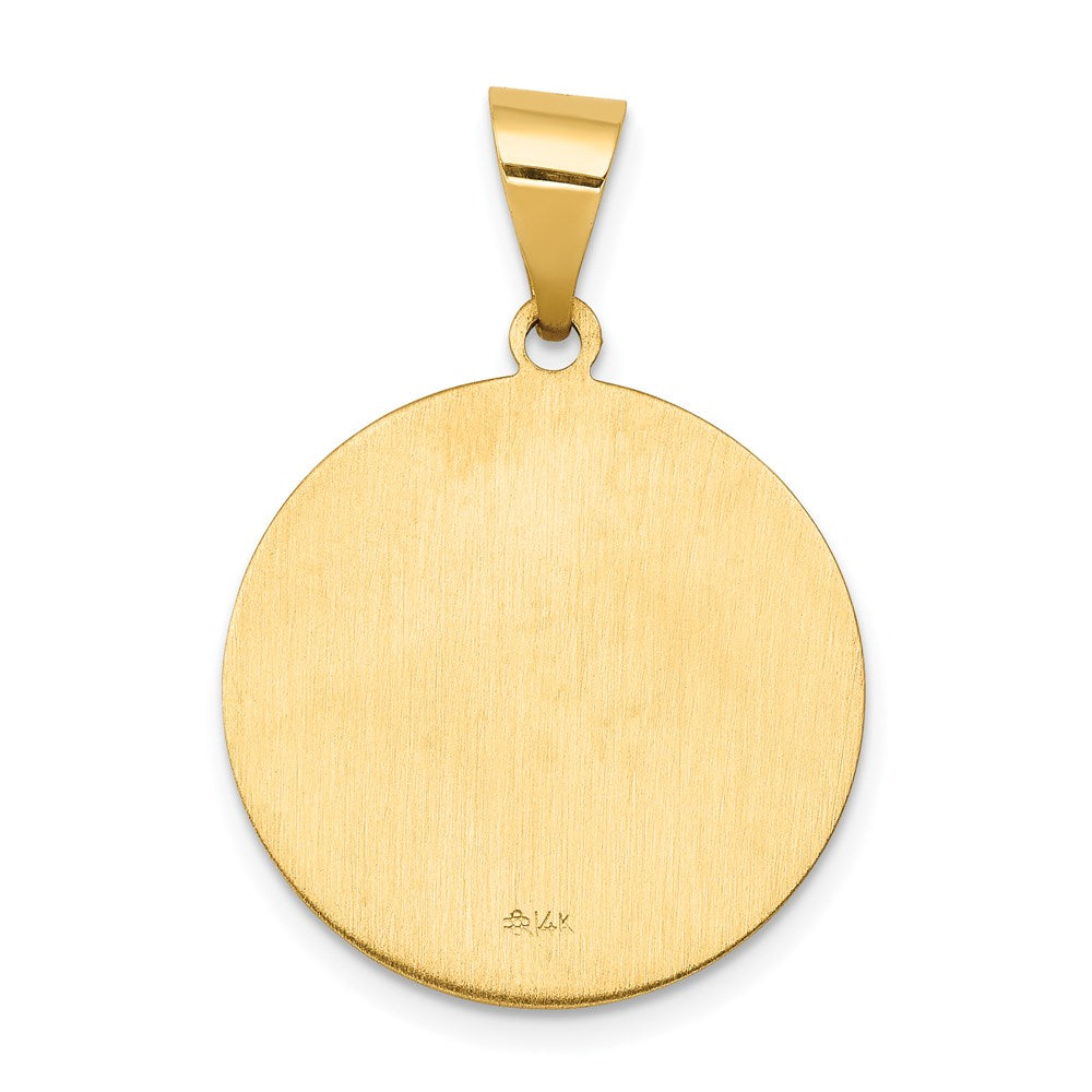 Charlie & Co Jewelry | 14k Polished And Satin St John Medal Hollow Pendant - Model XR1333
