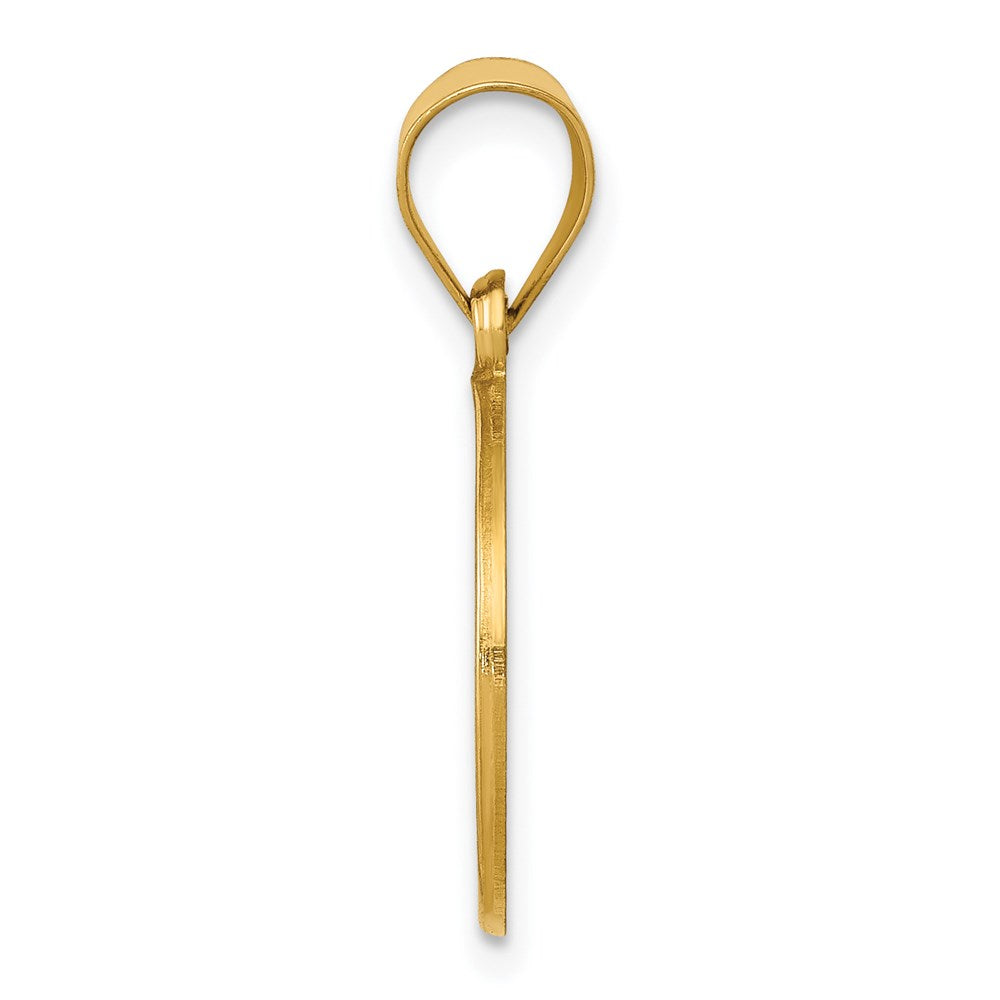 Charlie & Co Jewelry | 14k Polished And Satin St John Baptist Medal Hollow Pendant - Model XR1335