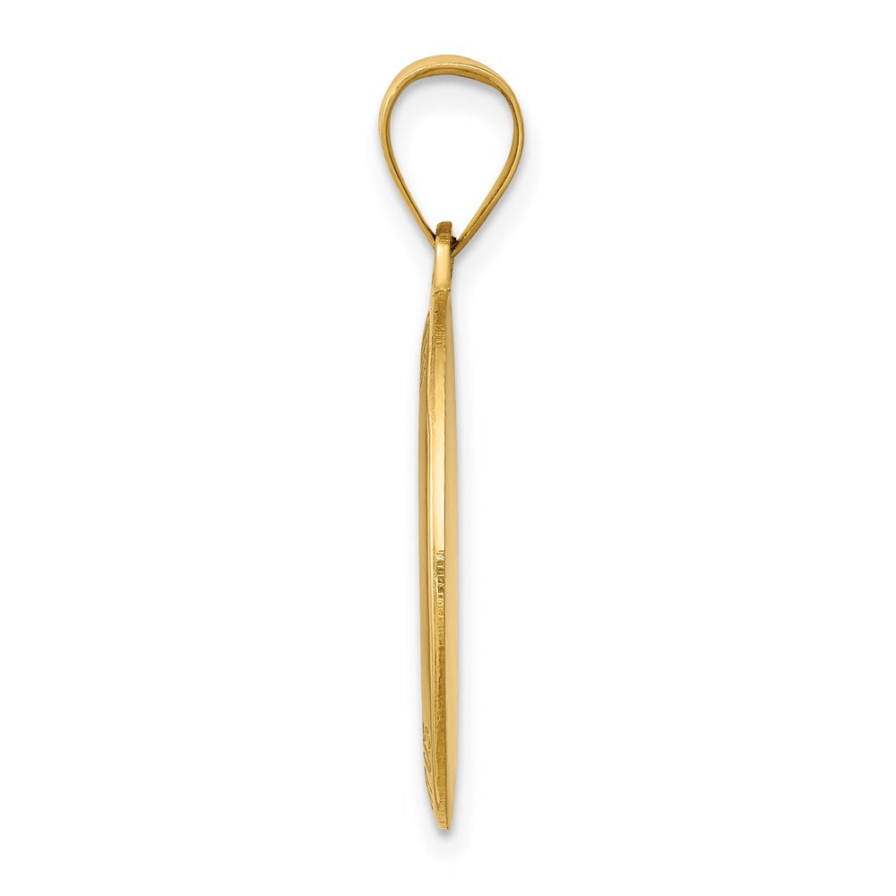 Charlie & Co Jewelry | 14k Polished And Satin St Joseph Medal Hollow Pendant - Model XR1344