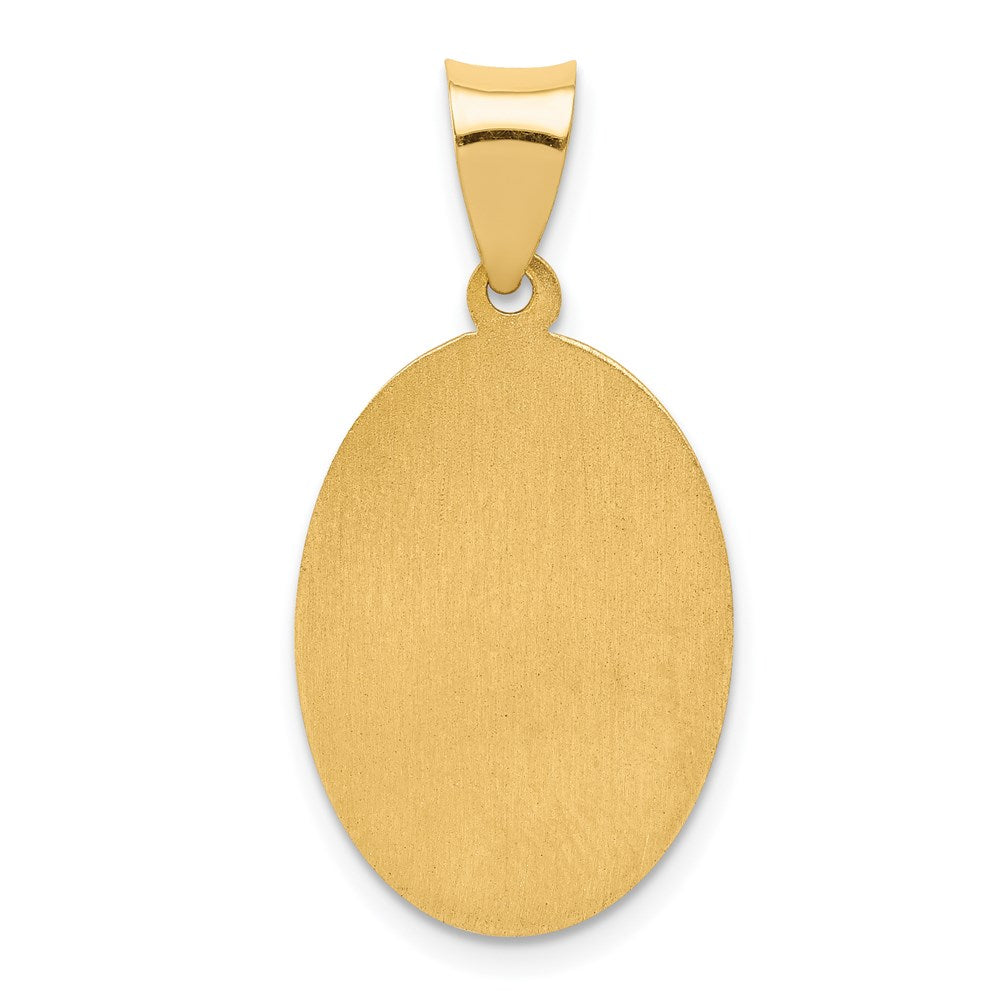 Charlie & Co Jewelry | 14k Polished And Satin St Joseph Medal Hollow Pendant - Model XR1344