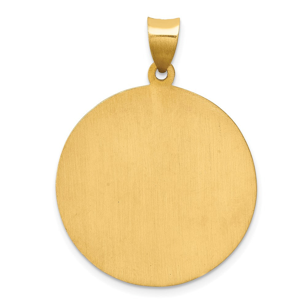 Charlie & Co Jewelry | 14k Polished And Satin St Jude Thaddeus Medal Hollow Pendant - Model XR1348