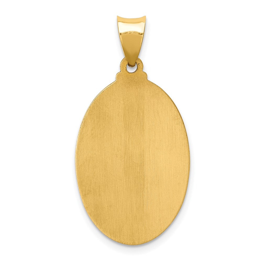Charlie & Co Jewelry | 14k Polished And Satin St Jude Thaddeus Medal Hollow Pendant - Model XR1351