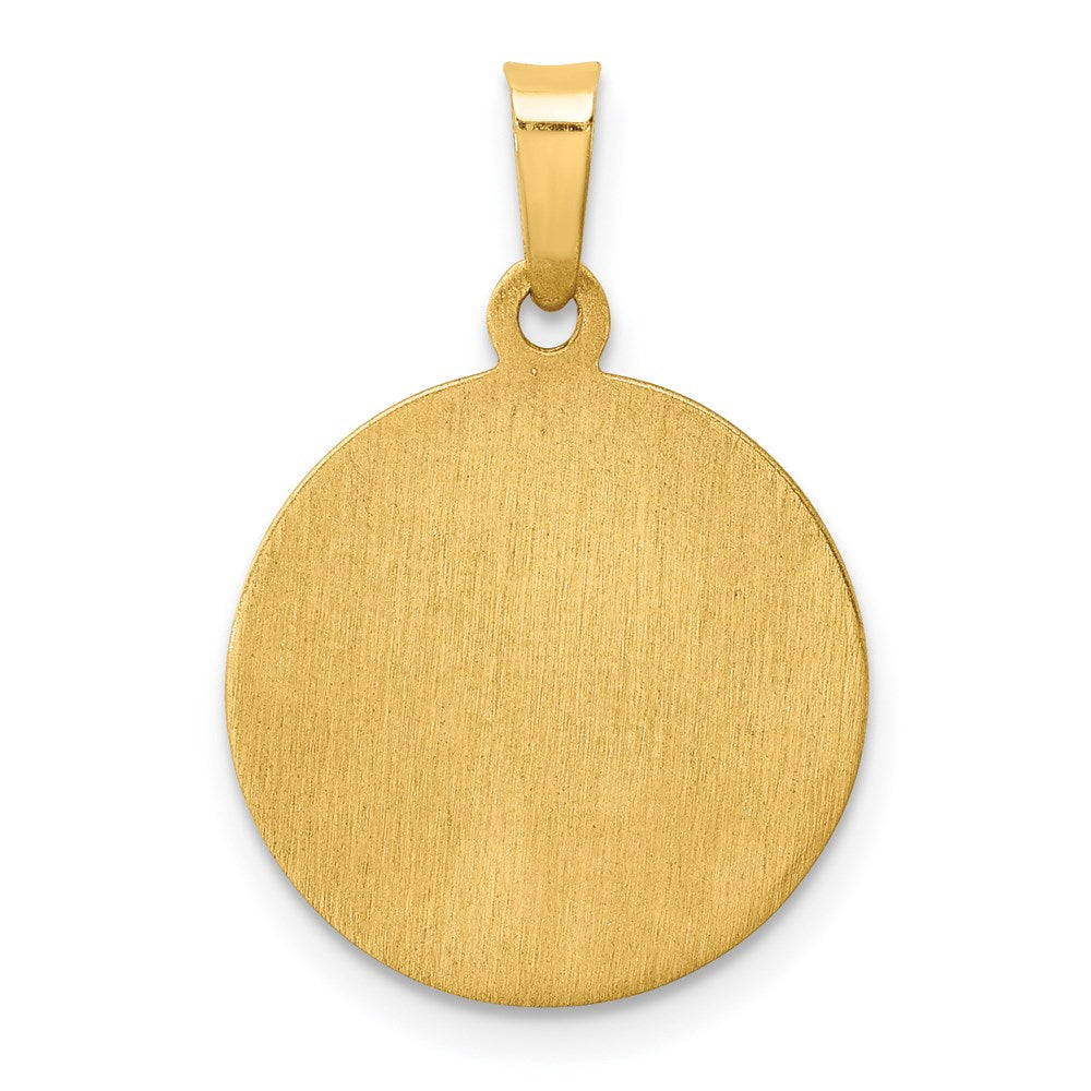 Charlie & Co Jewelry | 14k Polished And Satin St Mark Medal Hollow Pendant - Model XR1357