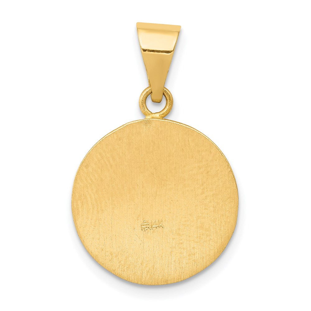 Charlie & Co Jewelry | 14k Polished And Satin St Matthew Medal Hollow Pendant - Model XR1359