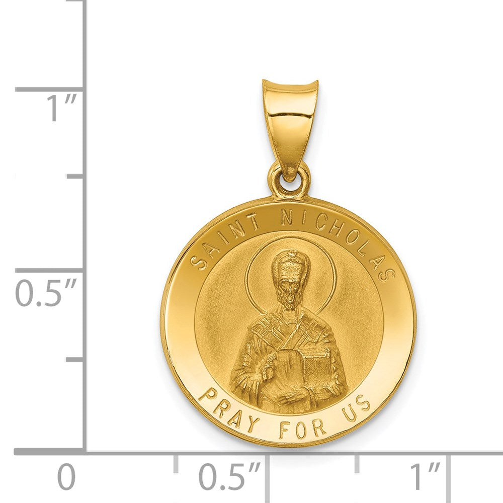 14K Gold St. Nicholas Medal Pendant - Charlie & Co. Jewelry