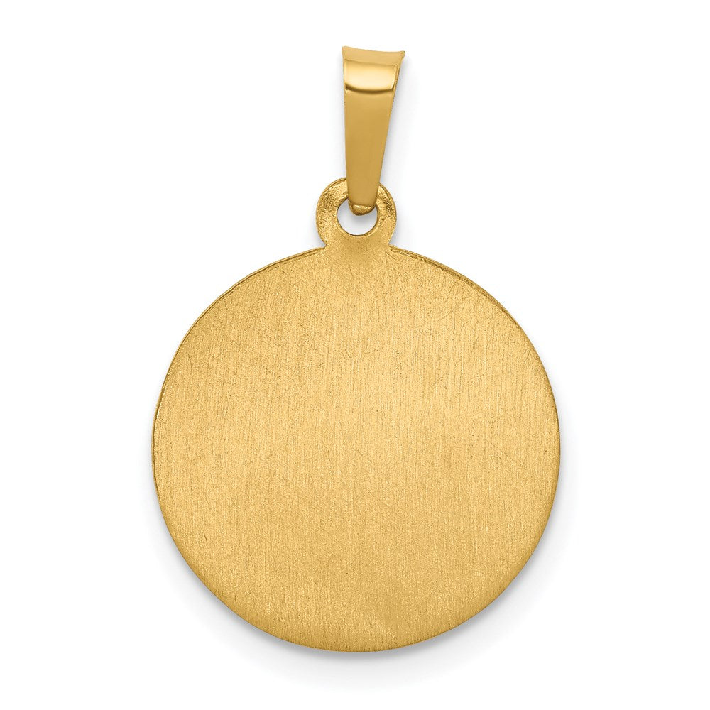 Charlie & Co Jewelry | 14k Polished And Satin St Theresa Medal Hollow Pendant - Model XR1384