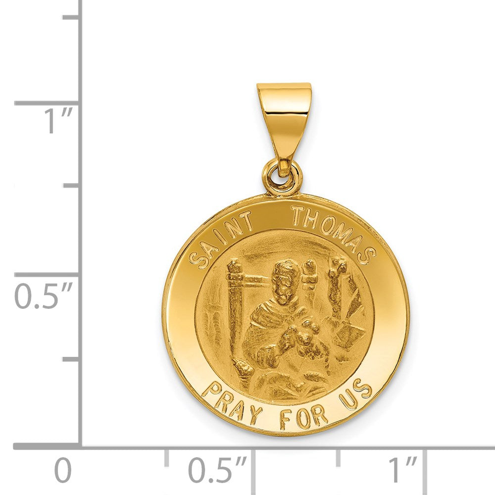 14K Gold St. Thomas Medal Pendant - Charlie & Co. Jewelry