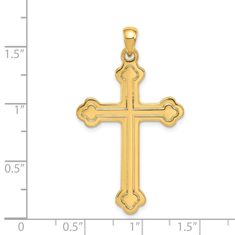 Charlie & Co Jewelry | 14k Budded Cross Pendant - Model XR141