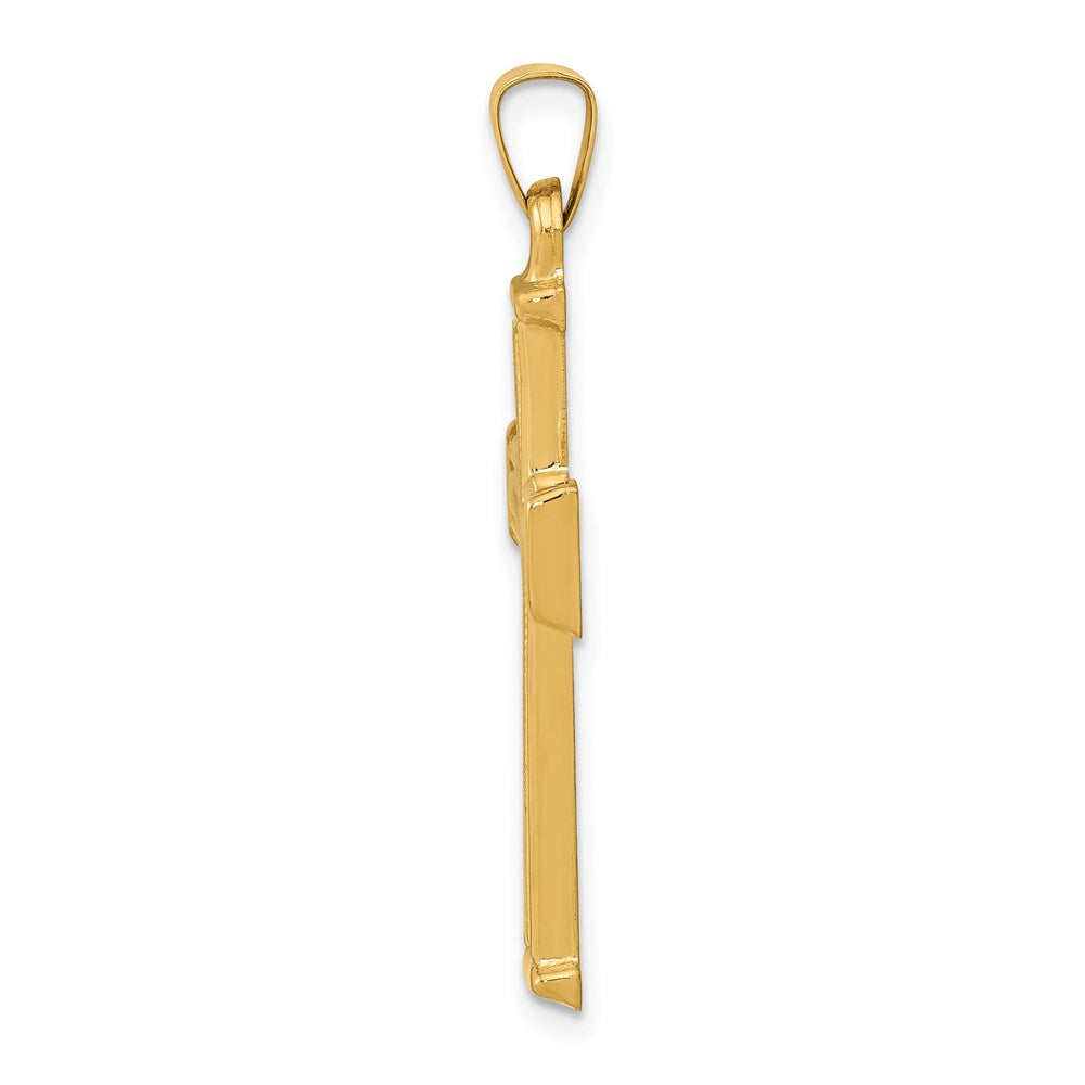 Charlie & Co Jewelry | 14k Brushed And Polished Latin Cross Pendant - Model XR1425