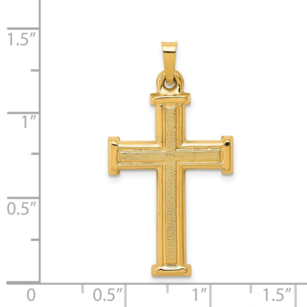 Charlie & Co Jewelry | 14k Brushed And Polished Latin Cross Pendant - Model XR1425