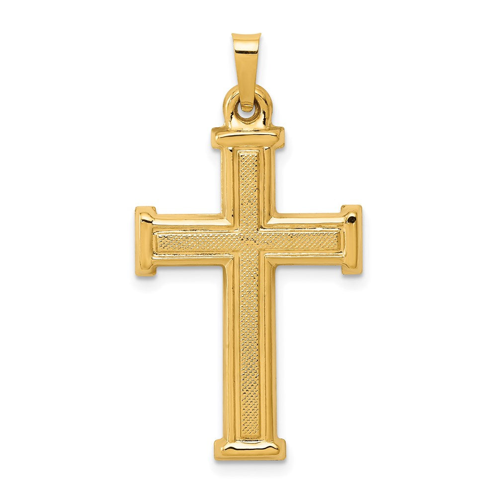 Charlie & Co Jewelry | 14k Brushed And Polished Latin Cross Pendant - Model XR1425