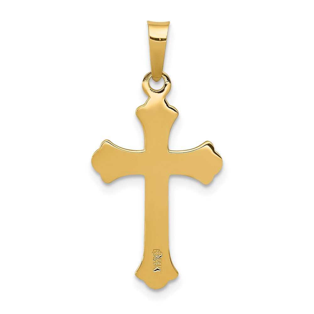 Charlie & Co Jewelry | 14k Polished Fleur De Lis Cross Pendant - Model XR1447