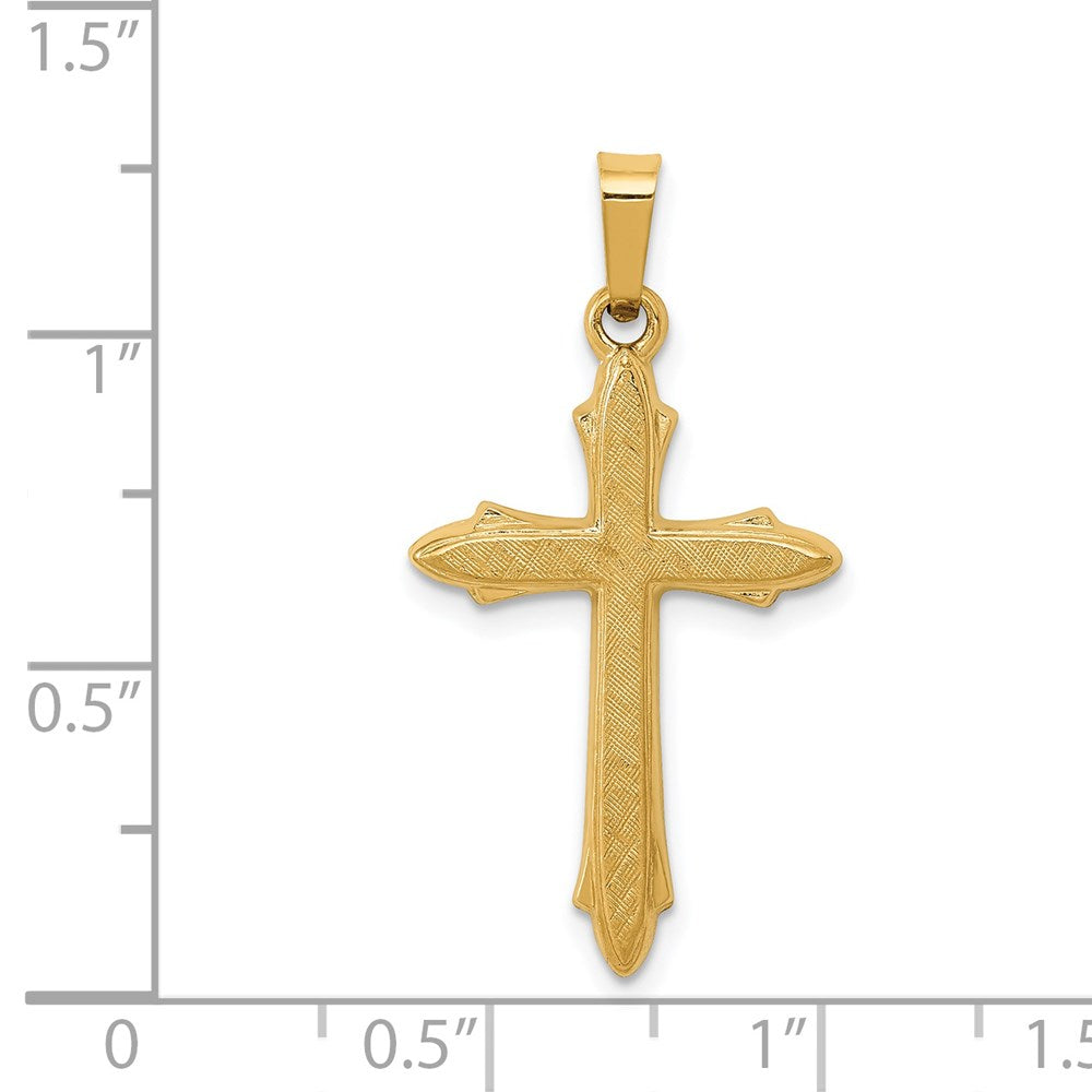 Charlie & Co Jewelry | 14k Textured And Polished Passion Cross Pendant - Model XR1482