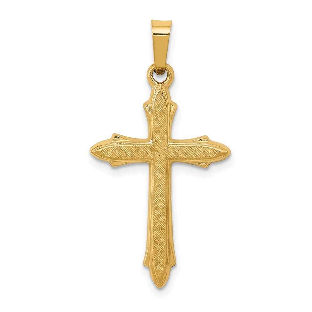 Charlie & Co Jewelry | 14k Textured And Polished Passion Cross Pendant - Model XR1482