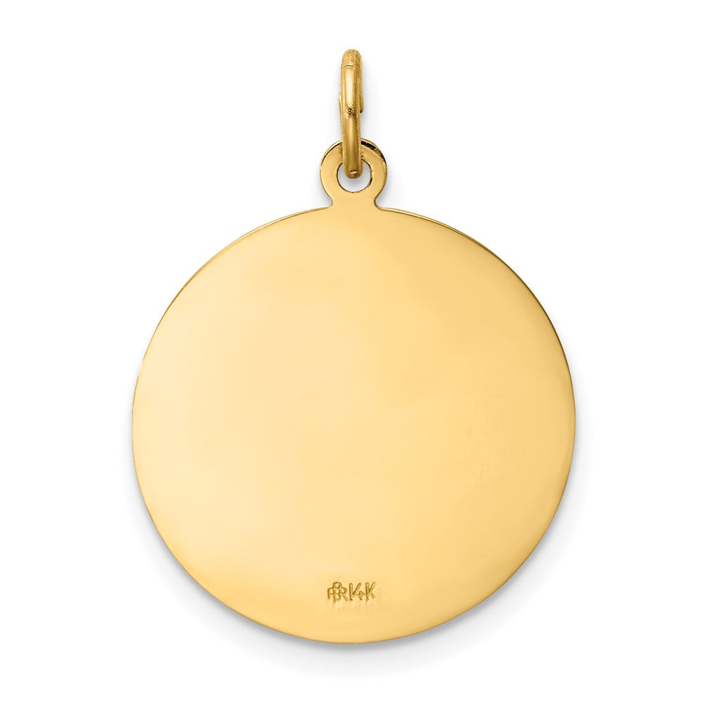 Gold Saint Florian Medal Pendant Model-XR1712 - Charlie & Co. Jewelry