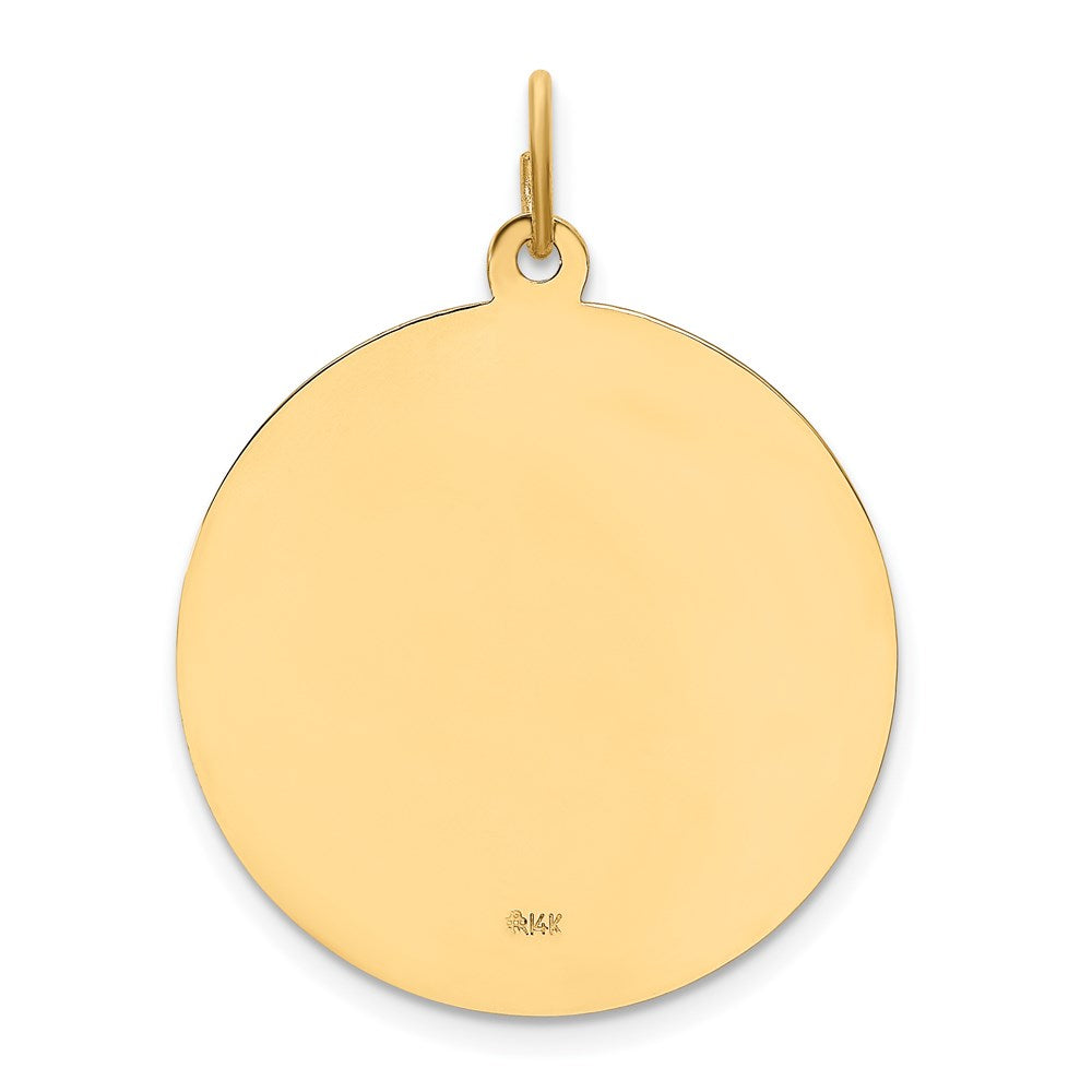 Gold Large Saint Joseph Medal Charm Model-XR1811 - Charlie & Co. Jewelry
