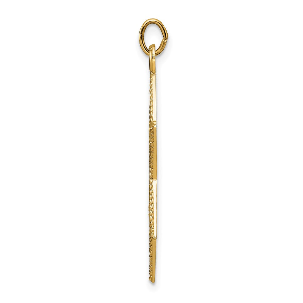 Charlie & Co Jewelry | 14k Polished And Textured Solid Star Of David Pendant - Model XR1959