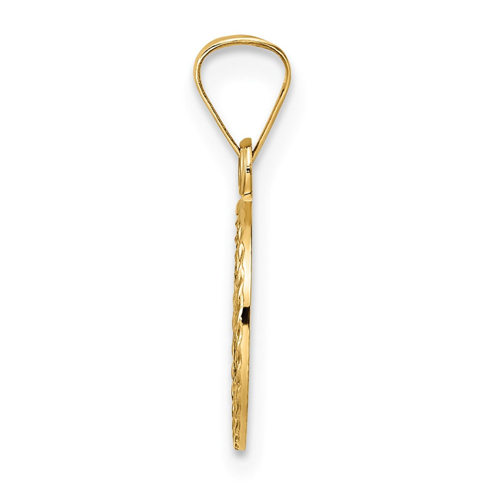 Charlie & Co Jewelry | 14k Polished Solid Enameled Star Of David In Frame Pendant - Model XR1969