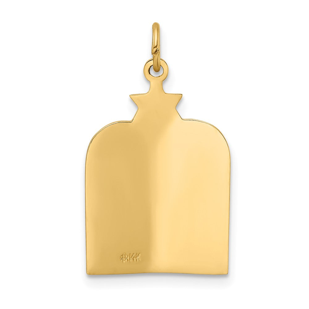 Charlie & Co Jewelry | 14k Polished Solid Ten Commandments And Star Pendant - Model XR1983