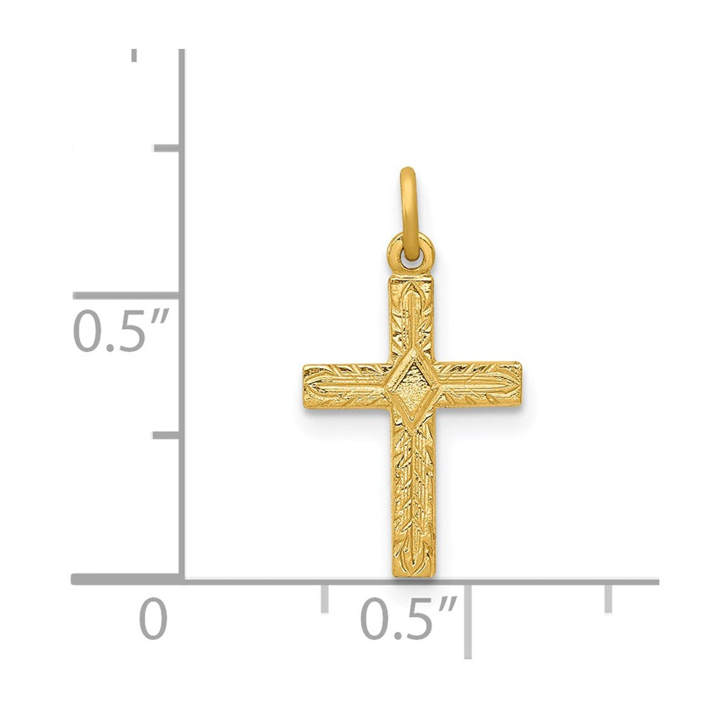 Charlie & Co Jewelry | 14k Small Cross Charm - Model XR199