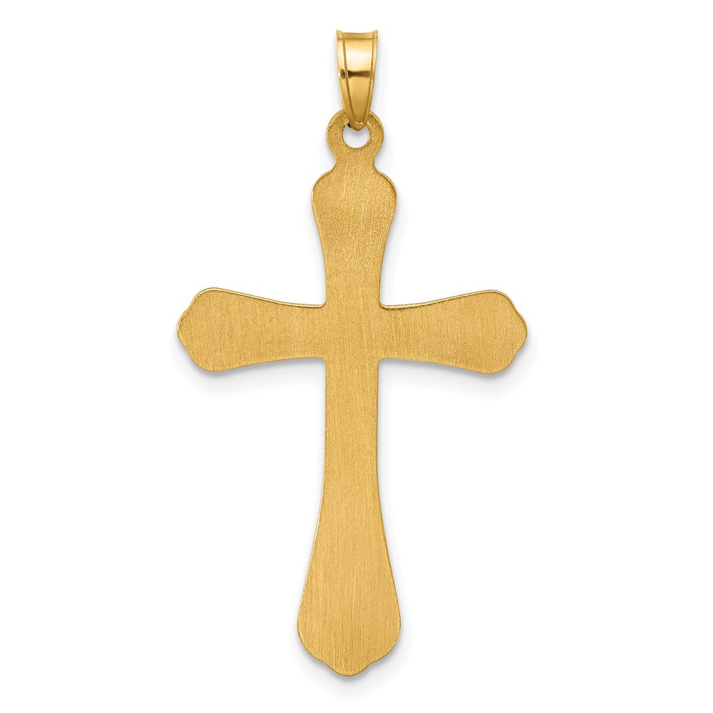 Charlie & Co Jewelry | 14k Polished And Grooved Hollow Cross Pendant - Model XR2081